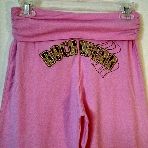 Vintage Rare Rocawear Cuffed Waist Wide Legs Fun Comfy Pants - Picture 4 of 7